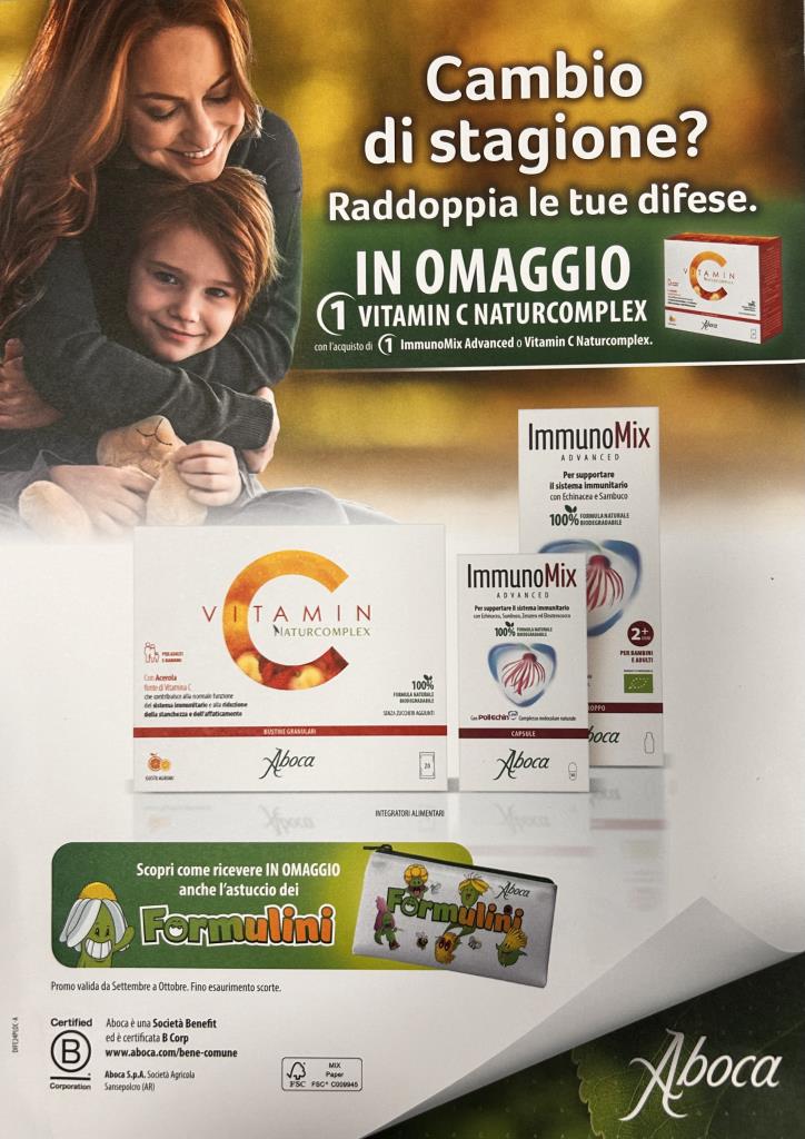 PROMO IMMUNOMIX ADVANCED E VITAMIN C NATURCOMPLEX _ - 10% + in omaggio 1 Vitamin C all